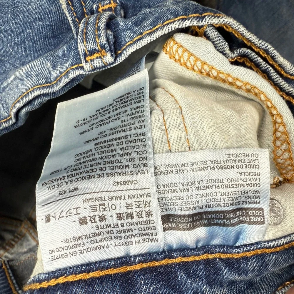 Levi Strauss 505 Jeans W40 L32 Blue‎ Denim Straight Fit Casual Men's